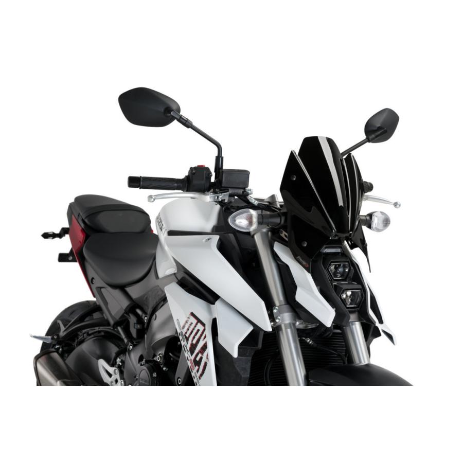 GSXS1000 2021年～現行 Puig スクリーン GSX-S1000 2021- スクリーン ウインドシールド ブラック スポーツ