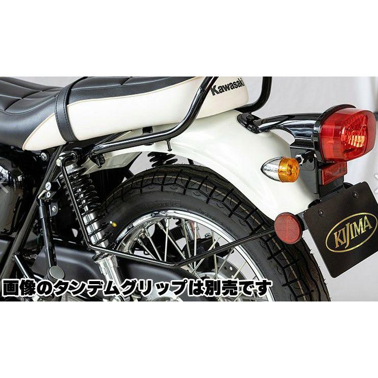 メグロ バック 当時物 W230/メグロ S1バッグサポート 左側 ブラック キジマ : モトパーツ