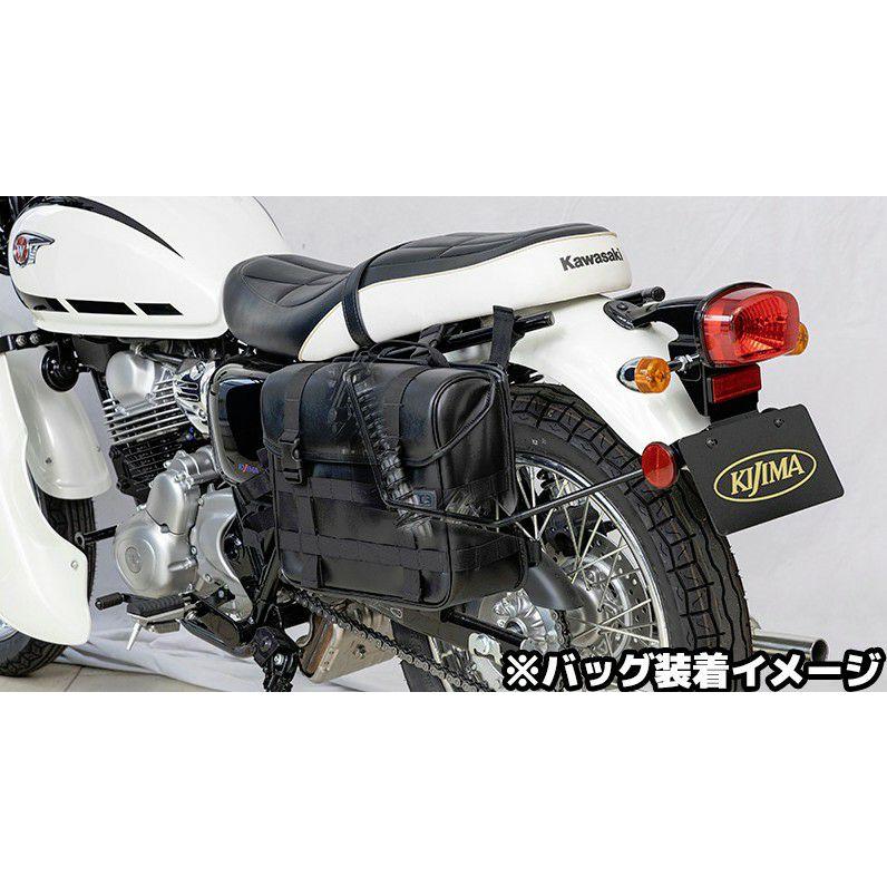 W230/メグロ S1バッグサポート 左側 ブラック キジマ : モトパーツ