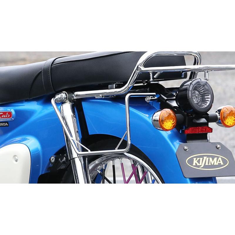 ホンダ スーパーカブ、クロスカブ バッグサポート(左右セット) クローム KIJIMAの画像