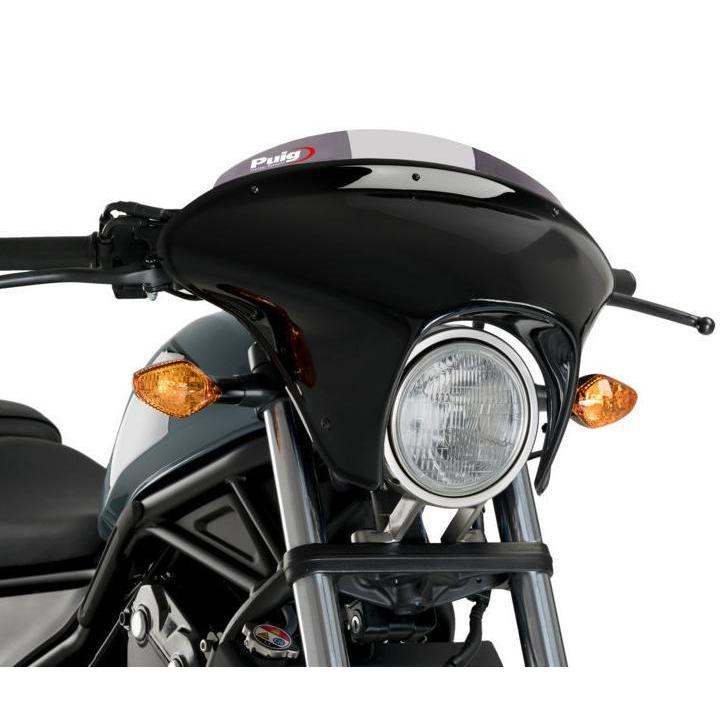 レブル　250用　フロントフェアリング（カウル） レブル250/500 17-22 クリア フロントカウル フェアリング BAT WING