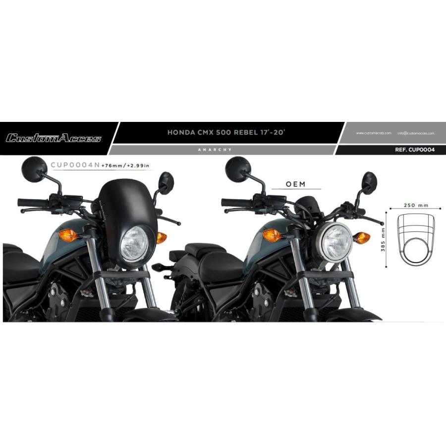 レブル250/500 17-22 フロントカウル フェアリング アナーキー プーチ Puig_3