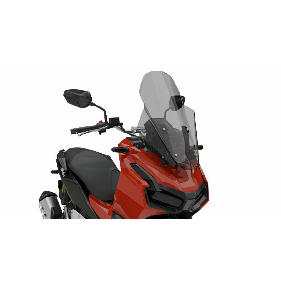 中古【Puig】Honda X-ADV (2021-) 用 ツーリングスクリーン PUIG ツーリングスクリーン V-Techライン スモーク HONDA ADV160 (2023