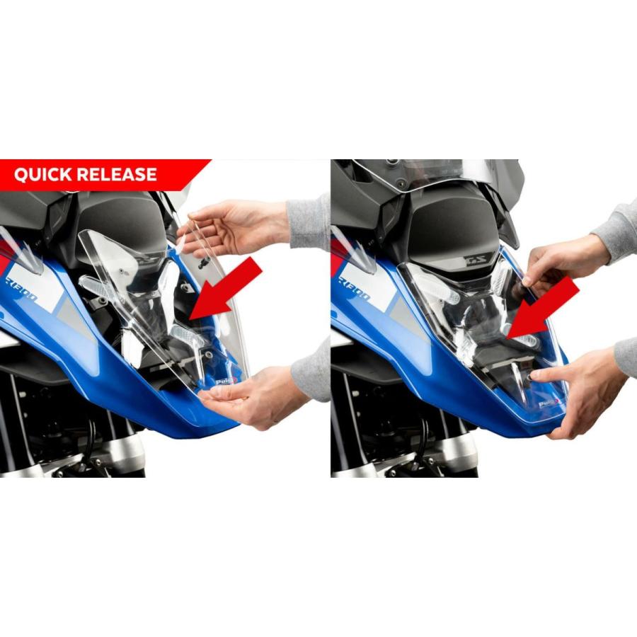 BMW R1300GS ヘッドライトプロテクター クリア Puig（プーチ