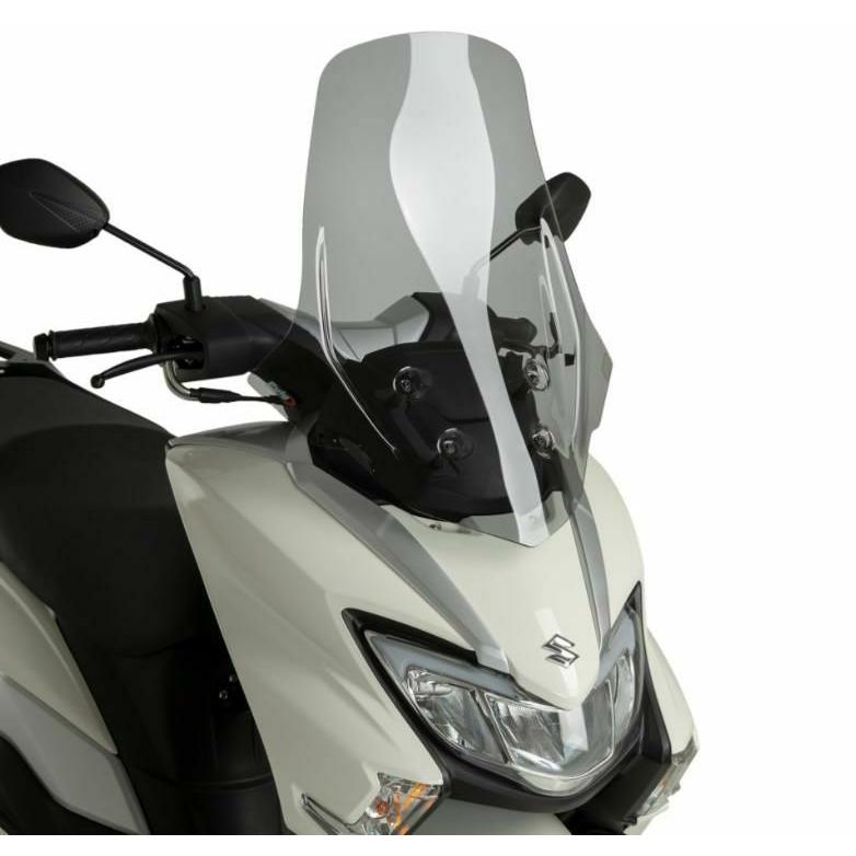 PUIG ツーリングスクリーン V-Techライン スモーク SUZUKI バーグマン
