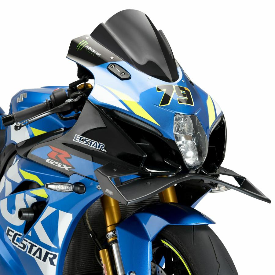 Puig フロントスポイラー GP ブラック SUZUKI GSX-R1000/R (2017-2021)の画像