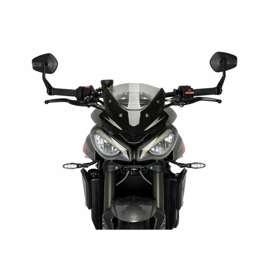 ストリートトリプル765R/RS (2023〜) スクリーン スモーク ニュー