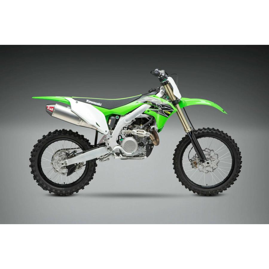 USヨシムラ RS-4 スリップオンマフラー シルバー Kawasaki KX450F (2019-2023) / KX450X (2021-2023)の画像