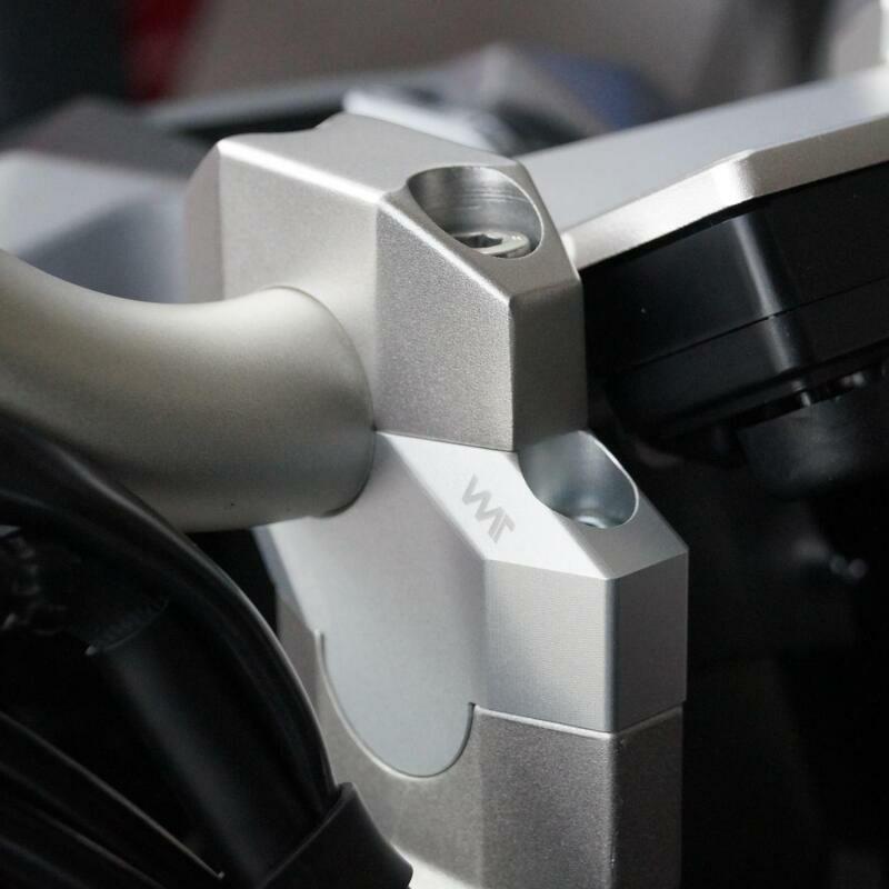 X-ADV ハンドルバーライザー 30mmUP，17mmOffset シルバー VOIGT MOTO TECHNIK
