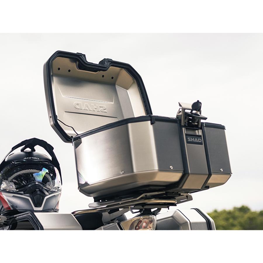 SHAD TR55 TERRA アルミトップケース 55L (シルバー) : モトパーツ