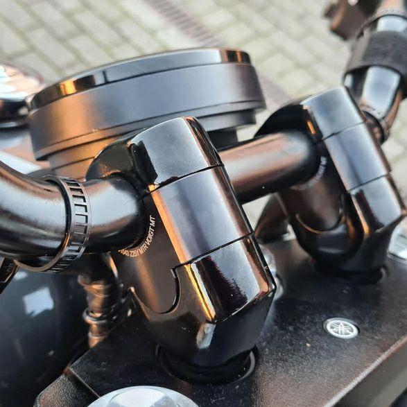 VOIGT MOTO TECHNIK ハンドルライザー BOLT ハンドルバーライザー 25mmUP ブラック VOIGT MOTO TECHNIK