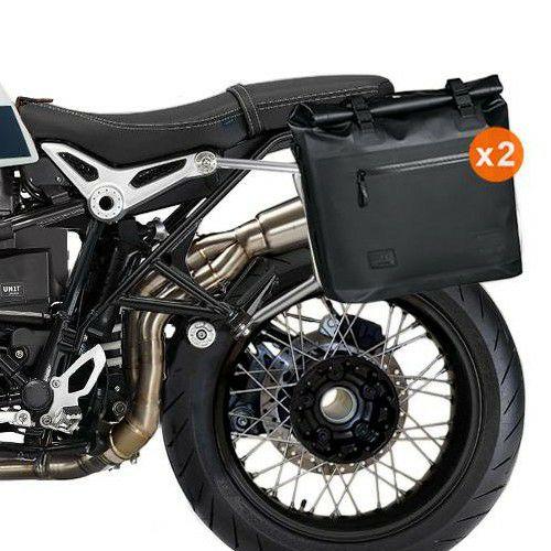 BMW RnineT サイドバッグ TPU製 35L-45L バックプレート付き + サブ