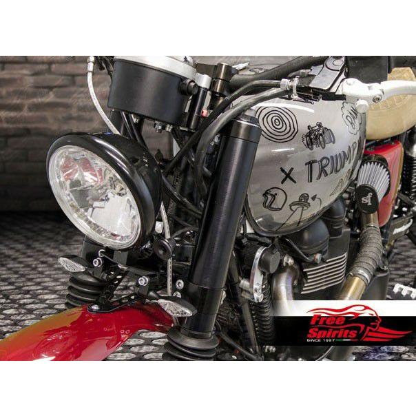 トライアンフ 空冷T100 スクランブラー スラクストン フォークカバー