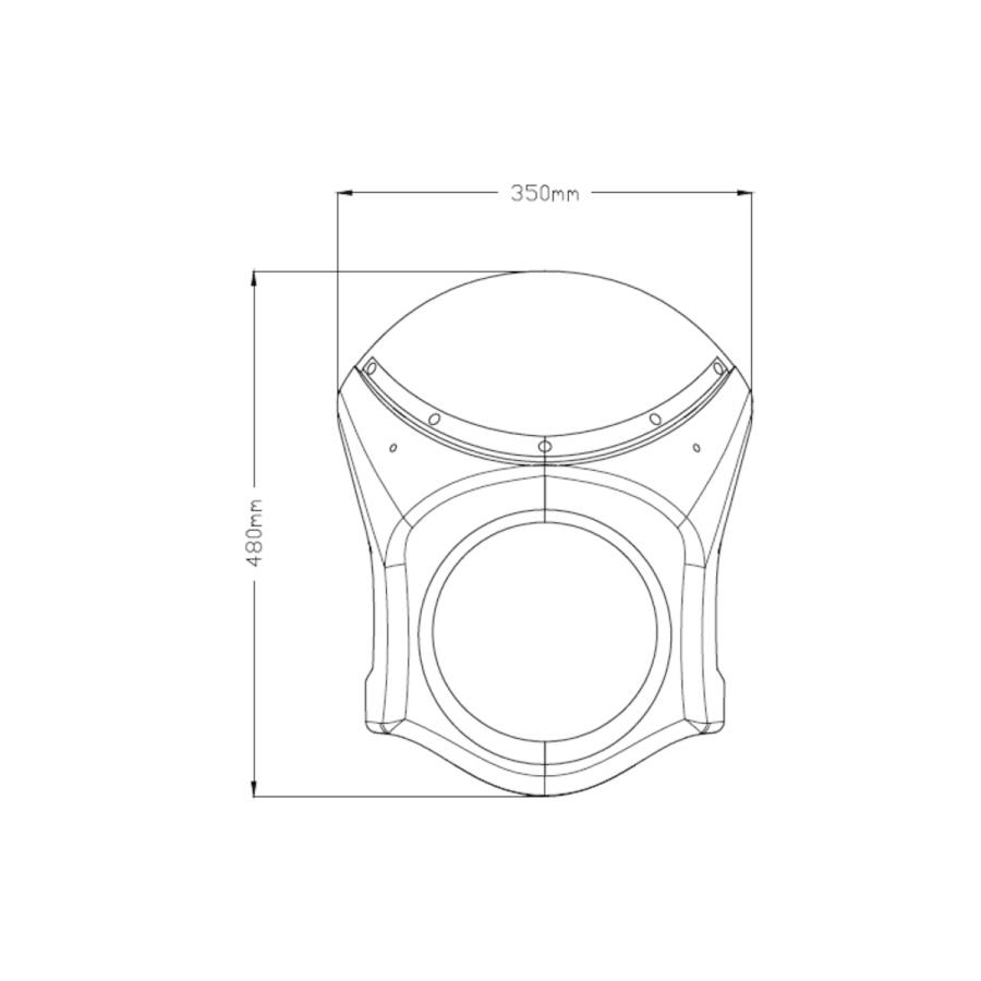 プーチ(Puig) レトロ フロントカウル フェアリング スクリーン CB650R