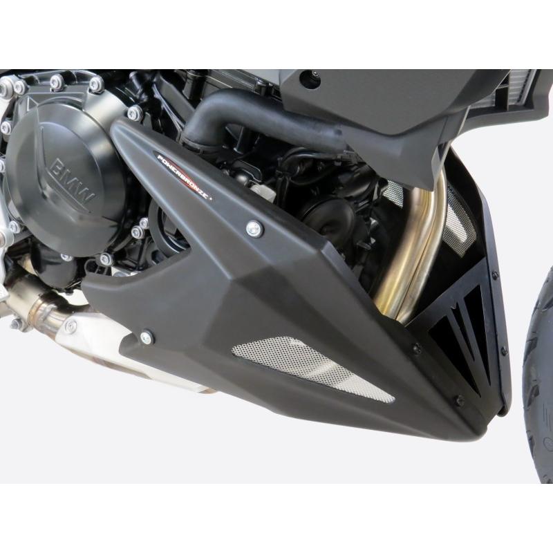 BMW F900R/XR (20-26) アンダーカウル ブラック/シルバーメッシュ