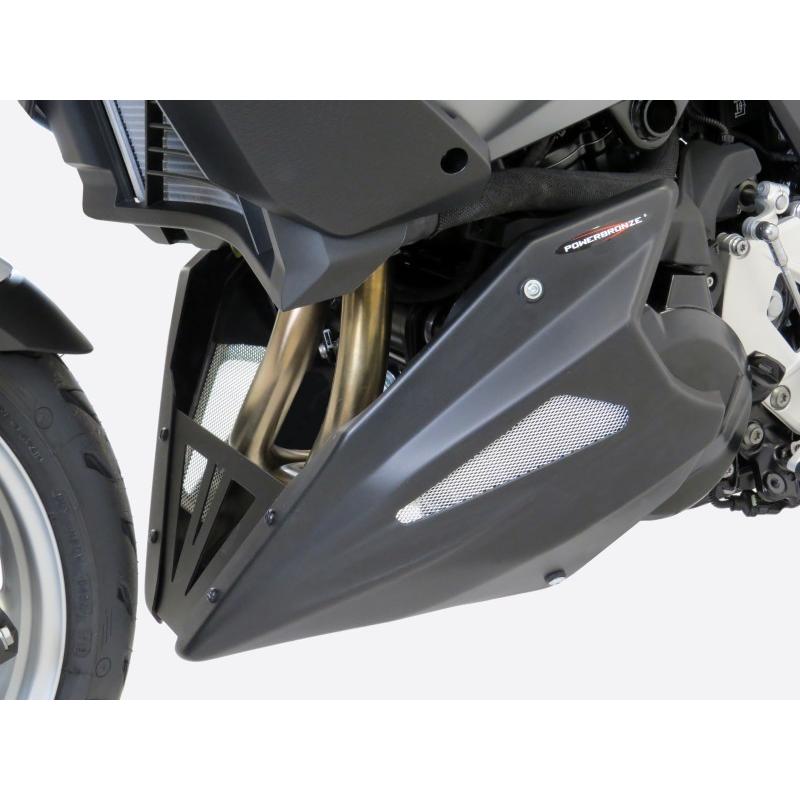BMW F900R/XR (20-26) アンダーカウル ブラック/シルバーメッシュ