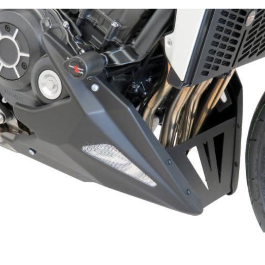 CB1000R 18-21 アンダーカウル/チンスポイラー つや消し黒いこと/しろがね色メッシュ ホンダ POWERBRONZE