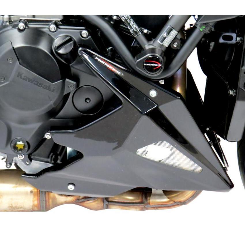 Z H2 アンダーカウル チンスポイラー マットブラック/シルバーメッシュ カワサキ POWERBRONZE