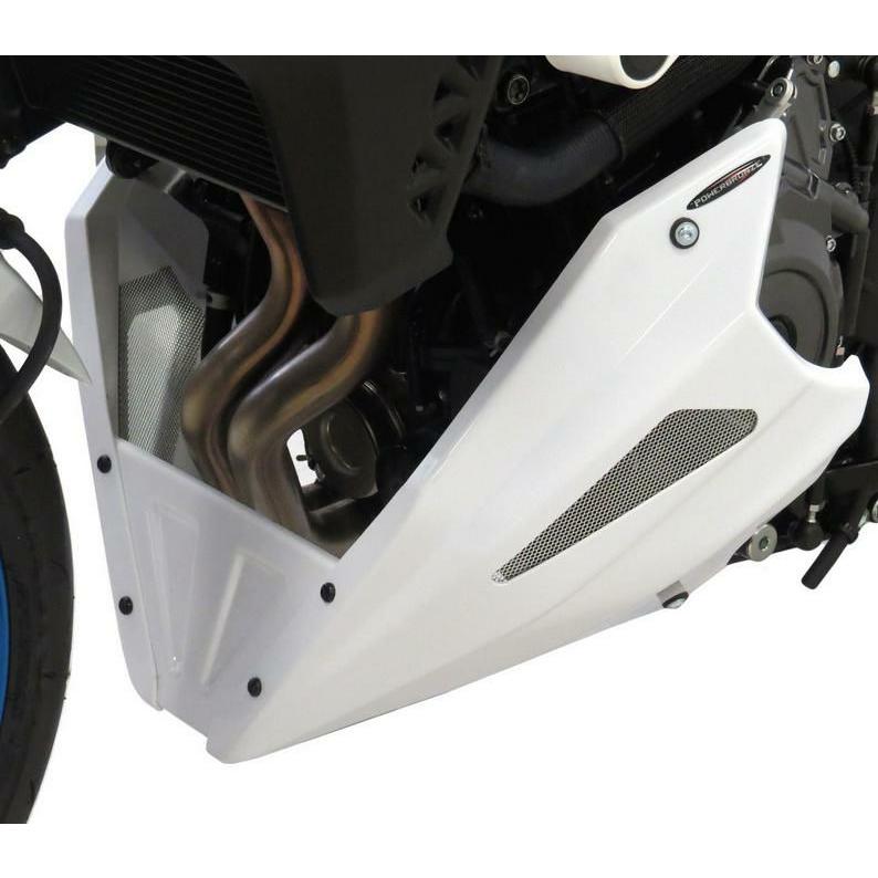 GSX-8S アンダーカウル ホワイト/シルバーメッシュ POWERBRONZE