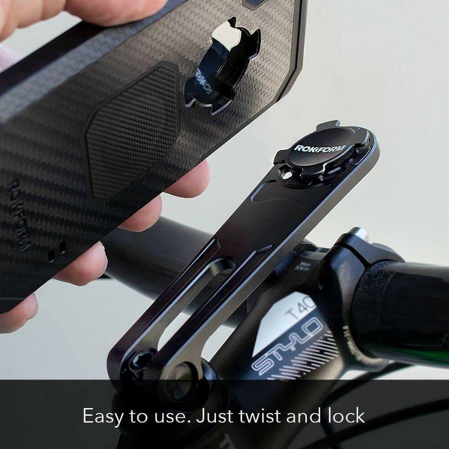 ROKFORM 自転車 ロードバイク用 スマホホルダー ステムマウント 