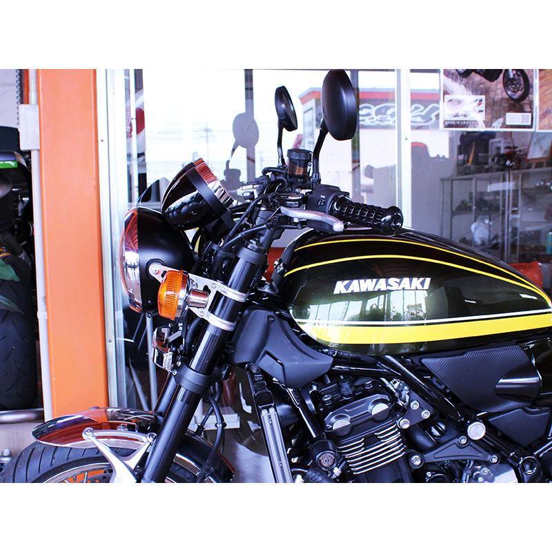 カワサキ Z900RS ヘッドライトアップステーキット(シルバー カワサキ Z900RS ヘッドライトアップステーキット(シルバー