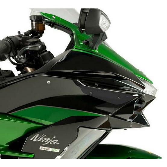 H2 SX 18-20 ダウンフォース サイドスポイラー ブラック Puig