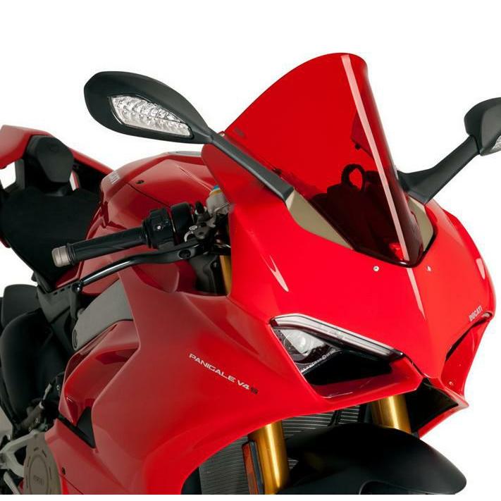 パニガーレ 1100 V4/V4S/V4R 2020〜 R-Racer スクリーン レッド Puigの画像