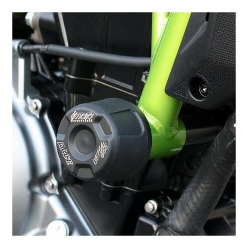 GSGモトテクニック(GSG-Mototechnik) クラッシュプロテクター セット ブラックアルマイト Z650 4060250-K64-SH