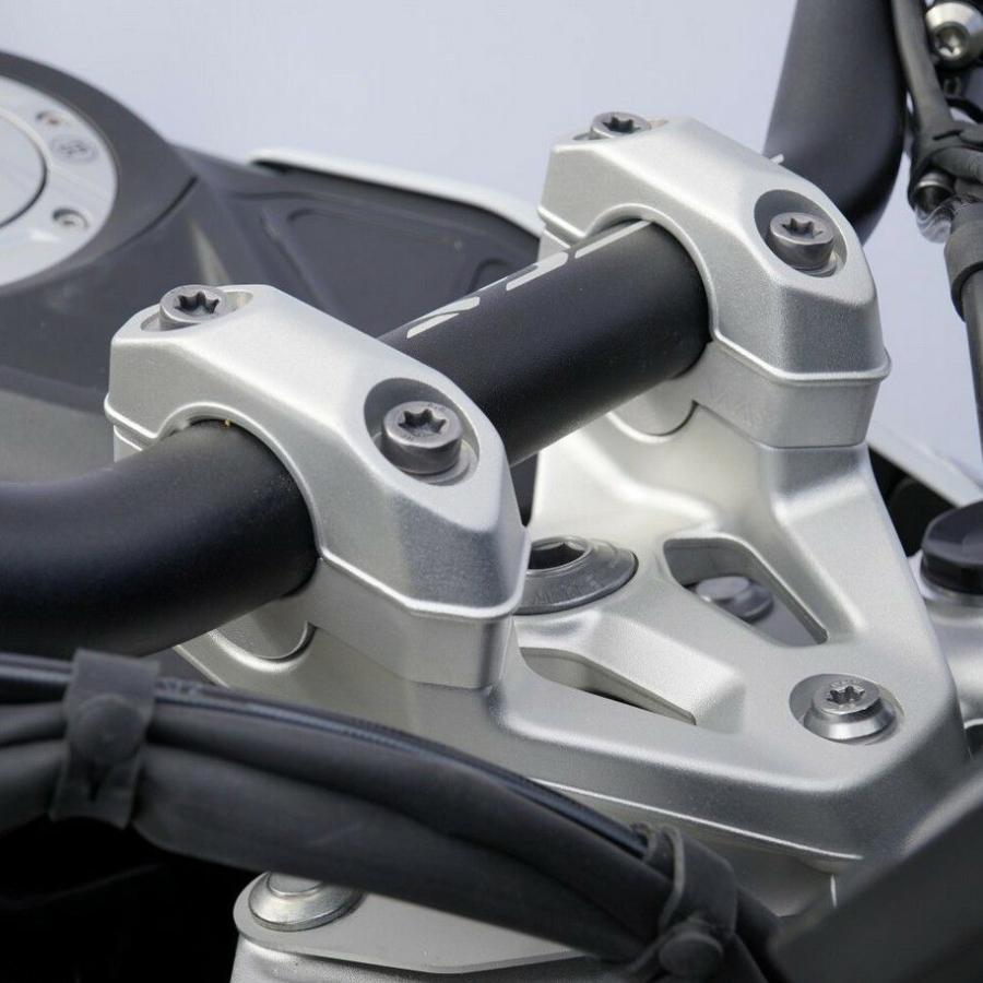 BMW R1300GS 24- ハンドルバーライザー 15mmアップ シルバー VOIGT 
