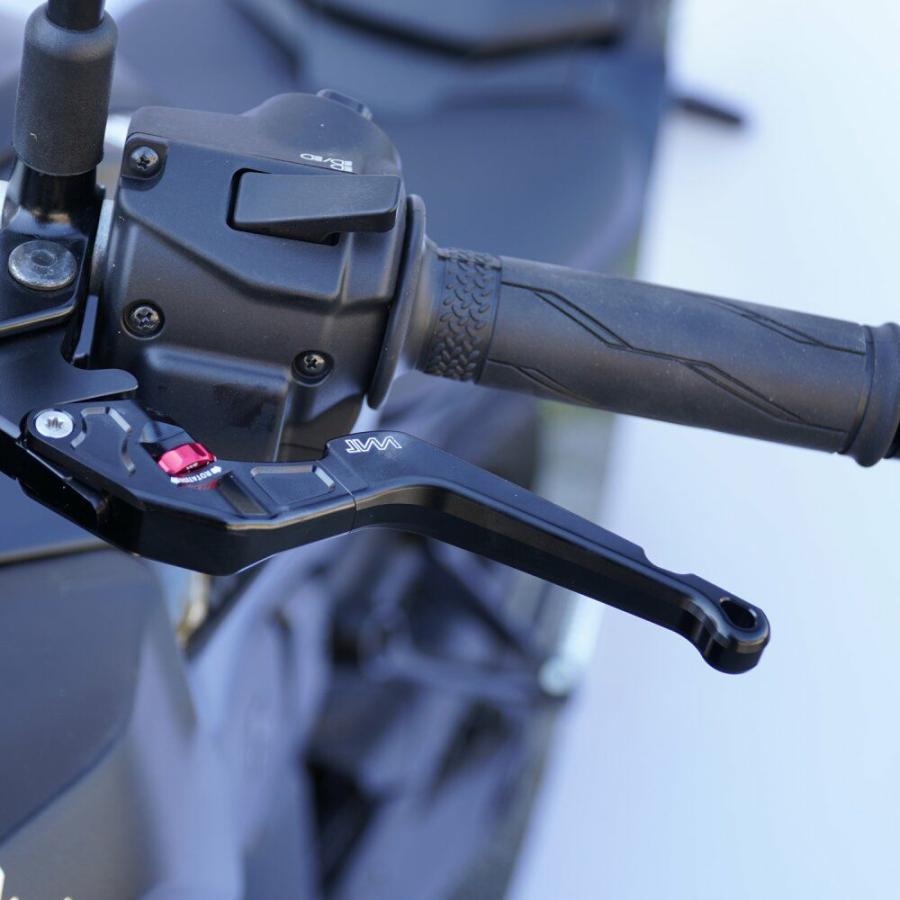 BMW R12/R12nineT (23-) ブレーキ&クラッチレバー 可倒式&アジャスタブル機構付き ブラック/シルバー VOIGT MOTO TECHNIK