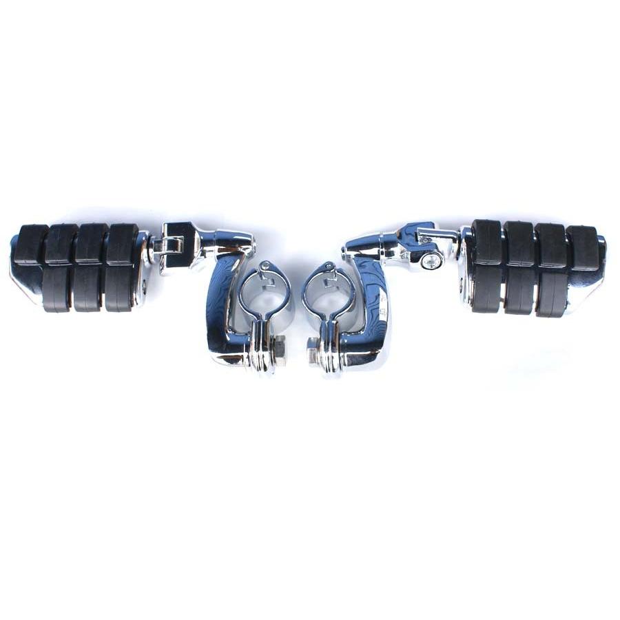 KURYAKYN ロングホーンオフセット Dually ISO ペグ 1.25インチクランプ 左右セット