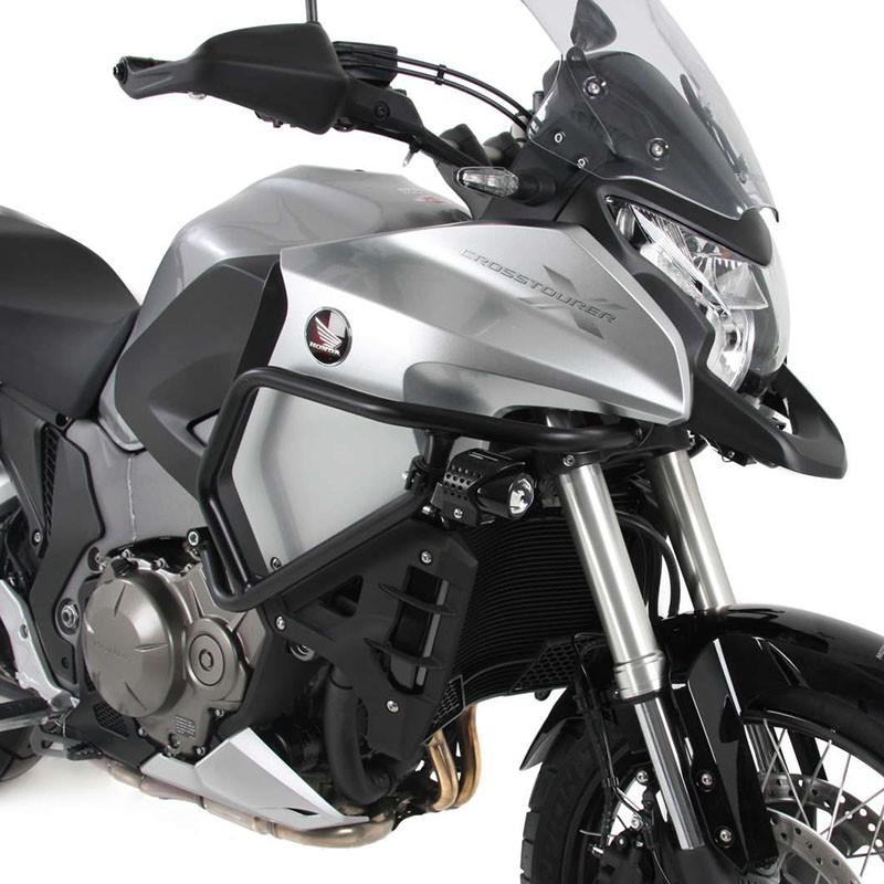 ヘプコ＆ベッカー(HEPCO＆BECKER) 発動機かばい立て 黒いこと VFR1200X クロスツアラー バイク-エンジンガード-フレーム
