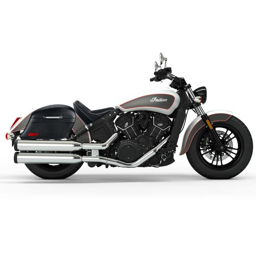 スカウト Scout Sixty ハード サドルバッグ ラメラ ブラック レザー