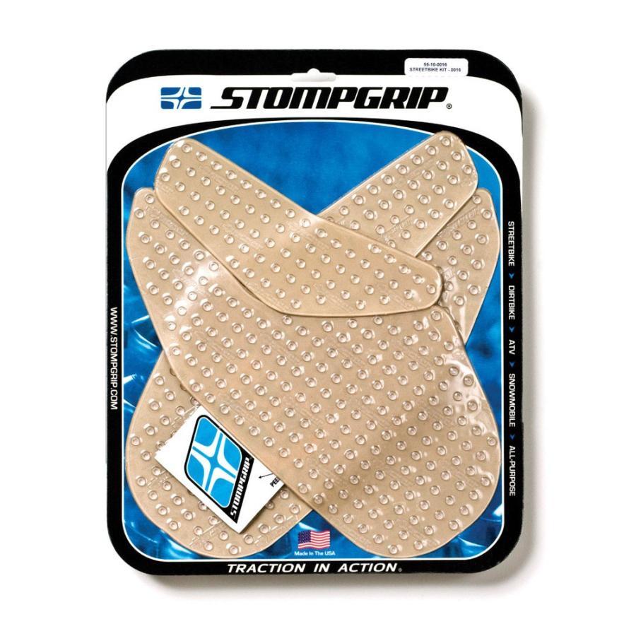 ストンプグリップ cbr1000rr sc59前期用 新品未使用 STOMPGRIP トラクションパッド(タンク)キット CBR1000RR 04-07(クリア