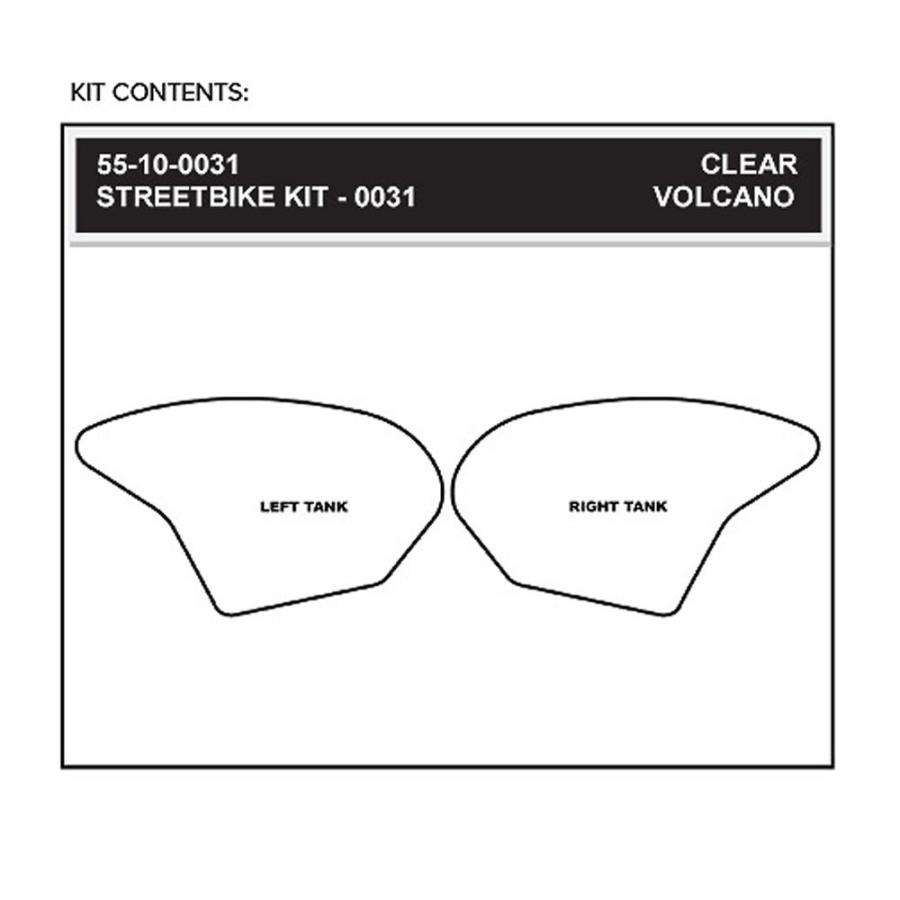 STOMPGRIP トラクションパッド(タンク)キット ZX-6R/RR 05-06(ブラック