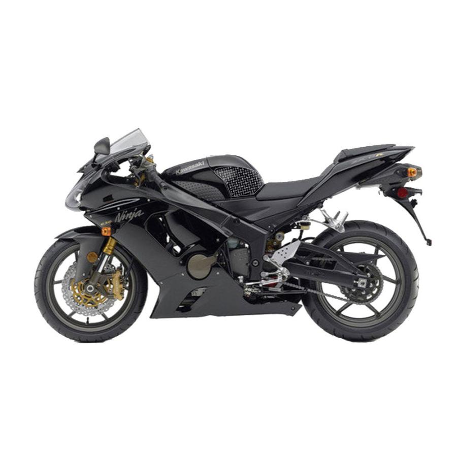 とらくろ STOMPGRIP トラクションパッド(タンク)キット ZX-6R/RR 05-06(ブラック