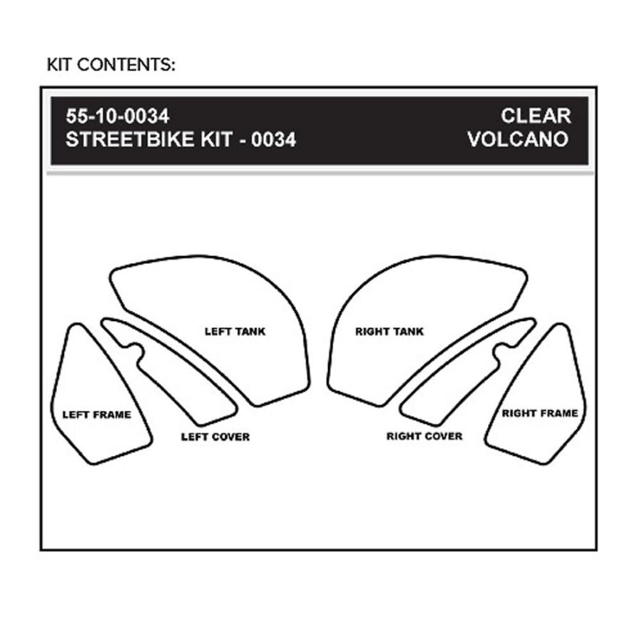 STOMPGRIP トラクションパッド(タンク)キット ZX-10R 08-10 (ブラック
