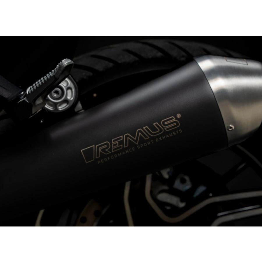 BMW R12/R12nineT スリップオン マフラー レース用 ブラック REMUS
