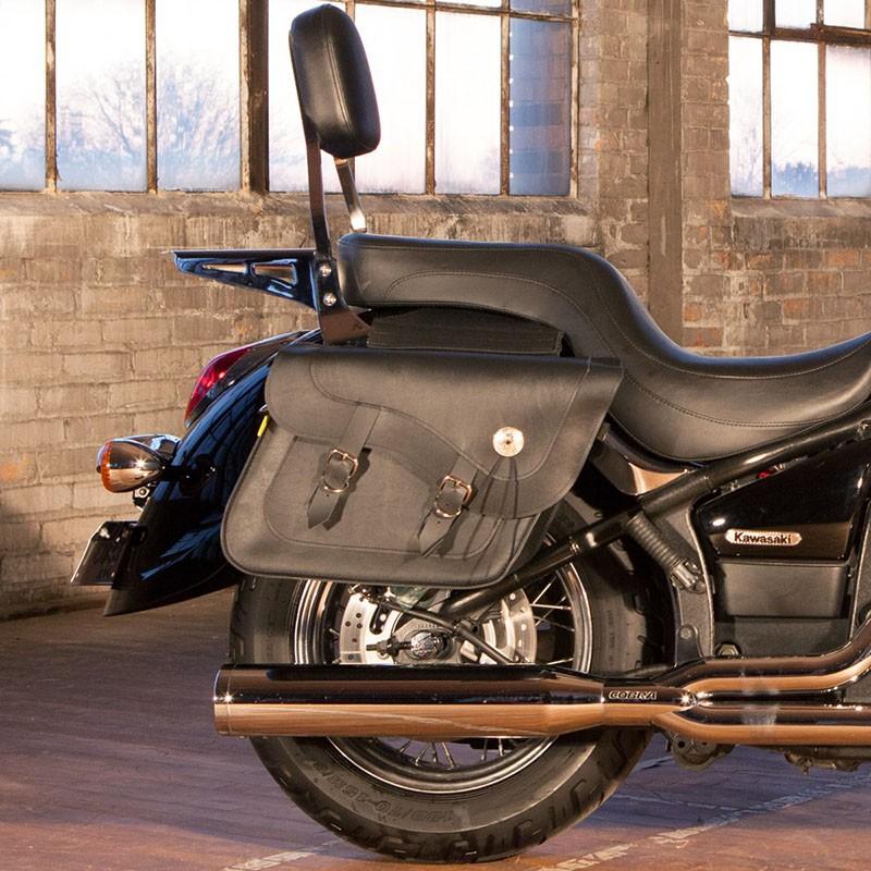 Willie & Max サイドバッグ レザー Willie & Max デラックス フリートサイドスラントサドルバッグ