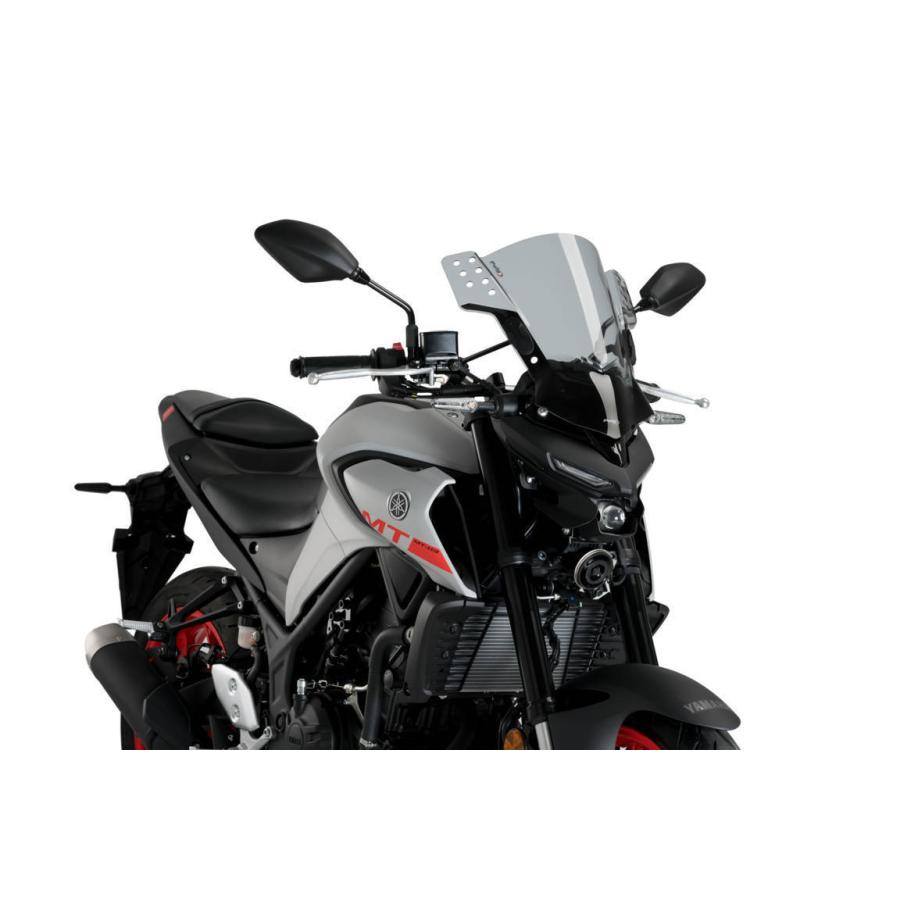 三*街様 Puig バイクシールド ポリカーボネート MT-25/03用 プーチ(Puig) ウィンドシールド/スクリーン RAFALE MT-25/MT-03 2020