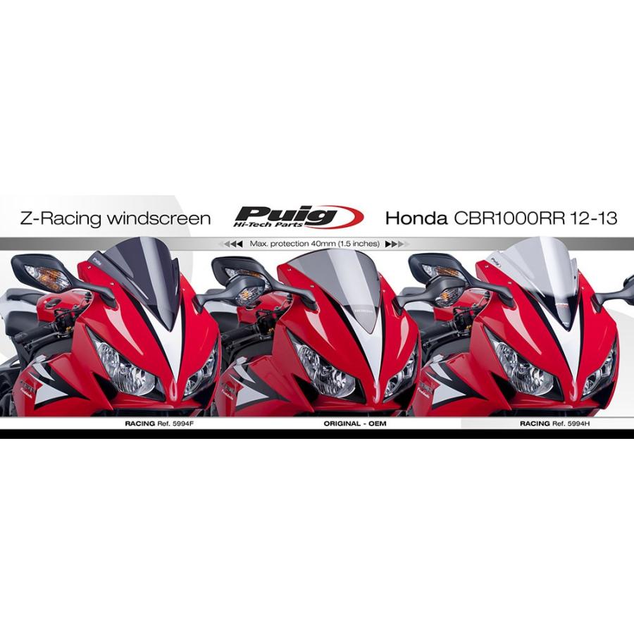 プーチ(Puig) レーシングスクリーン ブルー CBR1000RR 12-16 5994A