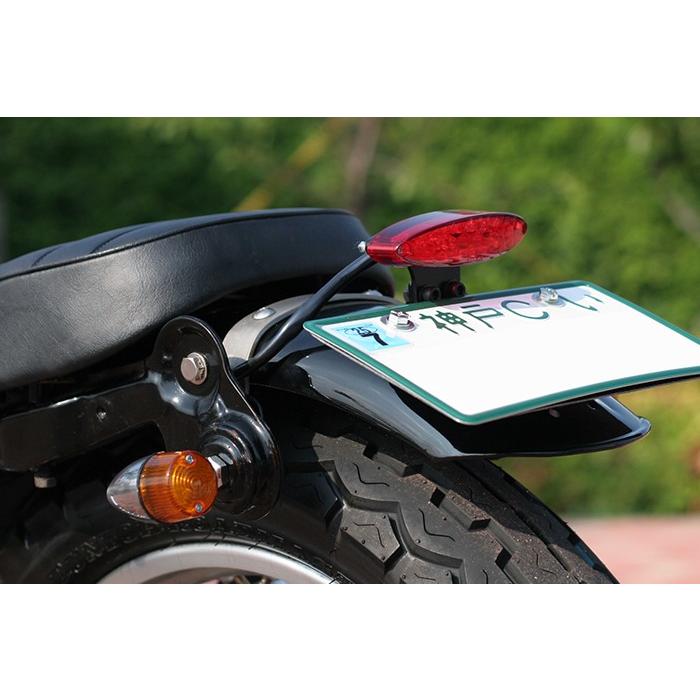 グッズ グッズ(GOODS) LEDオーバルテール レッドレンズ : モトパーツ