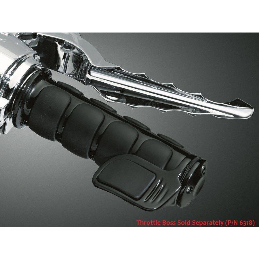 KURYAKYN ISO グリップ ブラック 1ペア ホンダ汎用 : モトパーツ