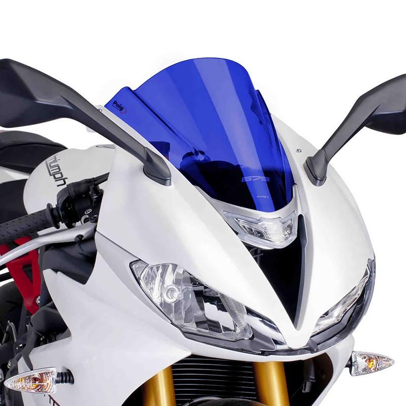 PUIG プーチ　スクリーン　デイトナ675 プーチ(Puig) レーシングスクリーン ブルー デイトナ675/R 13- 6498A