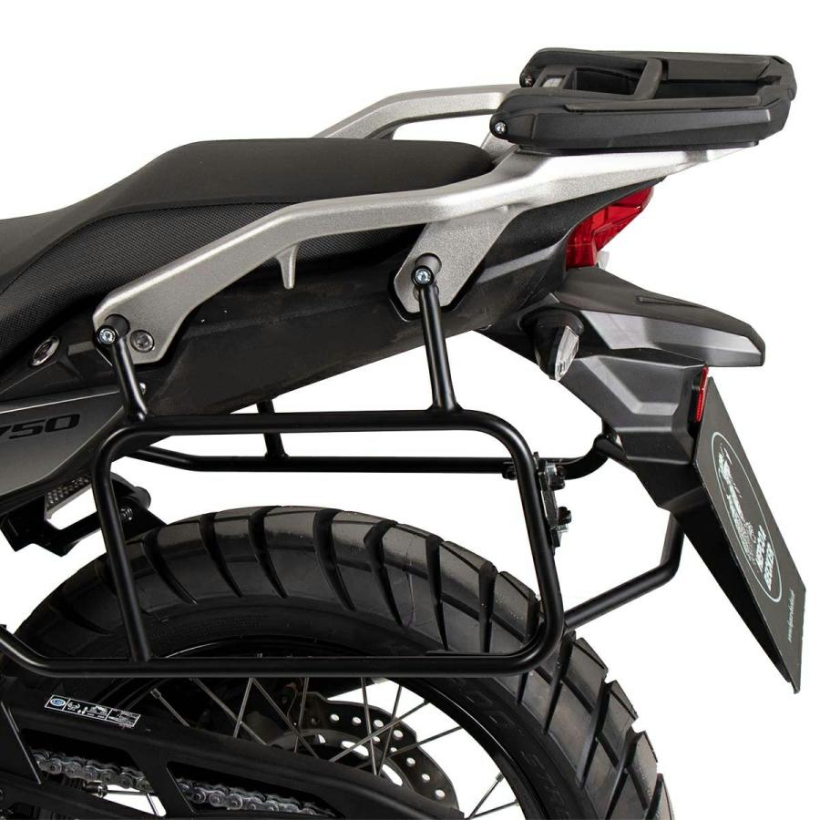 人気ソフト3セット XL750 トランザルプ イージーラック トップケースキャリア (ブラック