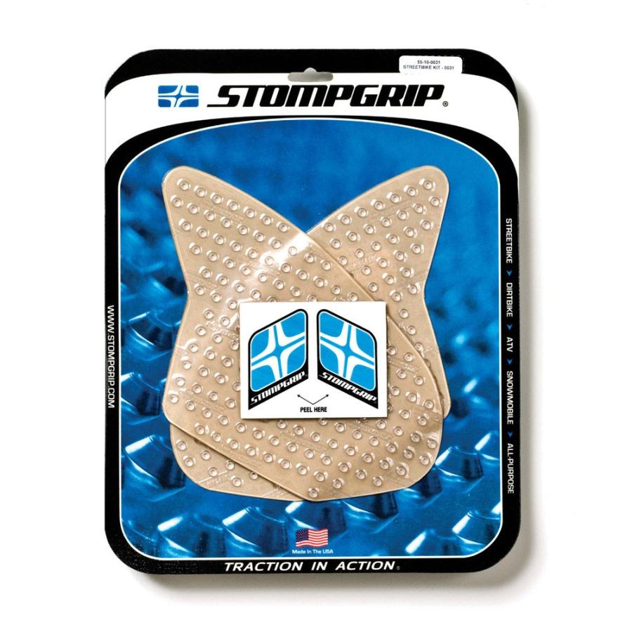 STOMPGRIP トラクションパッド(タンク)キット ZX-6R/RR 05-06(クリア