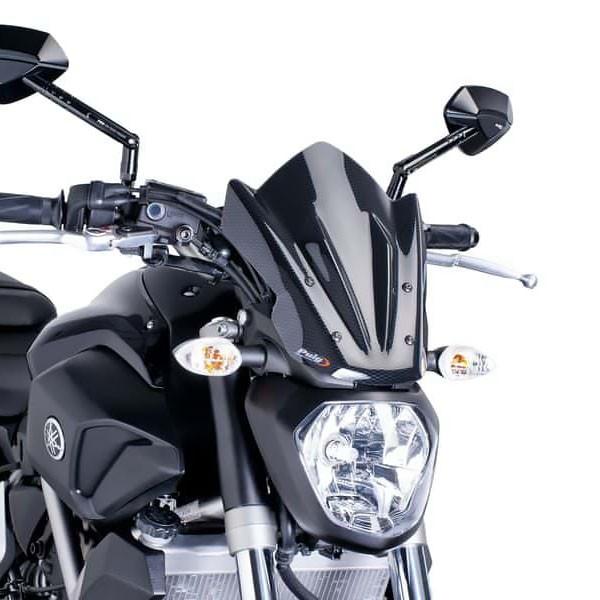 プーチ(Puig) スクリーン ウインドシールド NKニュージェネレーション/スポーツ カーボン MT-07 14-17 7015C