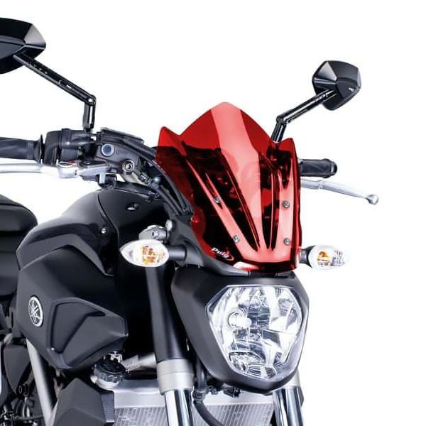 プーチ(Puig) スクリーン ウインドシールド NKニュージェネレーション/スポーツ レッド MT-07 14-17 7015R