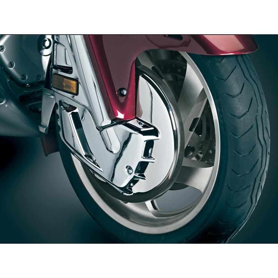 KURYAKYN フロントホイール クロームディスクカバー GL1800 F6B_1