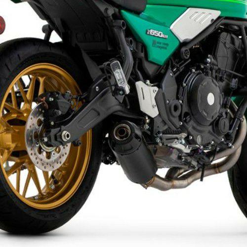 Z650RS 22-23 フルエキゾーストマフラー EURO5 ブラック/カーボンエンド ARROW｜motoparts｜02